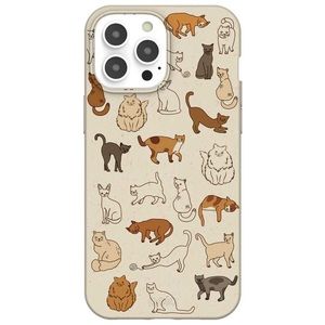 Pela Phone Case | iPhone 13 Pro Max | London Fog Kitty Cats